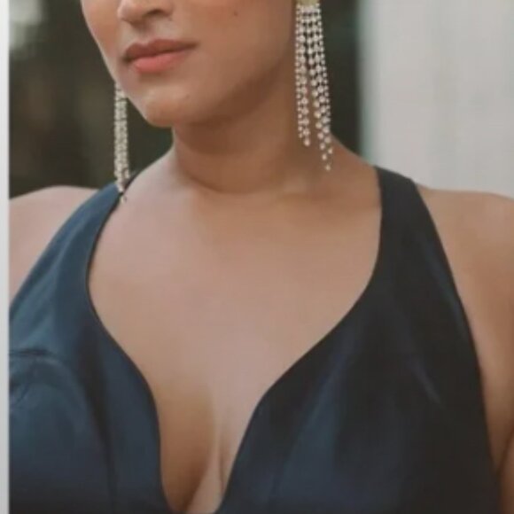 Anthropologie Black Leather and Tulle Dress Size For (4) - Picture 2 of 12